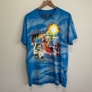 Billionaire Boys Club BB Island Dreams SS Knit Tee Large Boho Tie Dye Relaxed